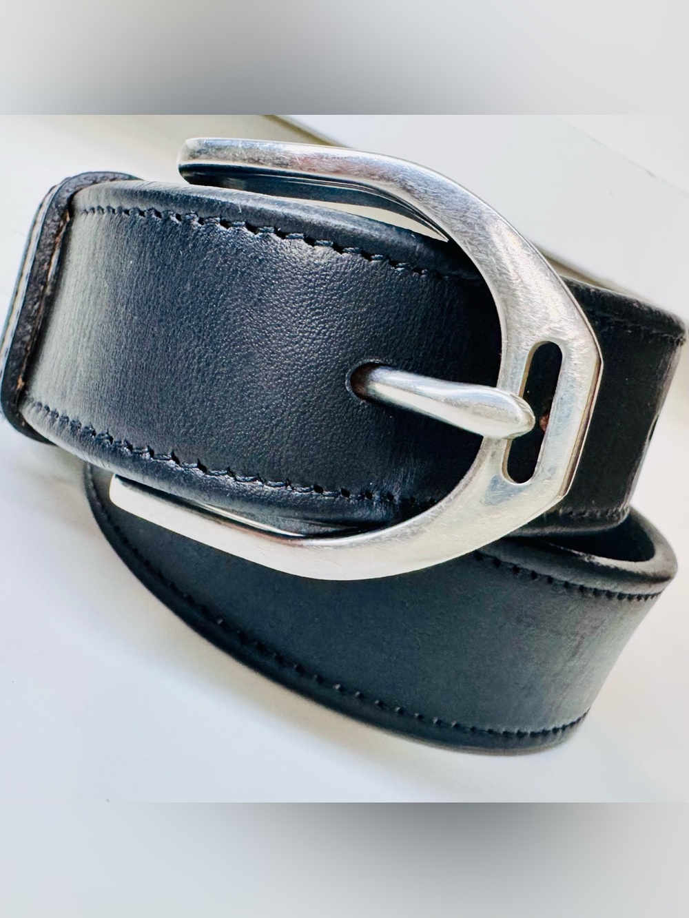 Tory Leather English Bridle Black Belt Size 30 • Made in USA • Hunter Classic - Picture 16 of 16